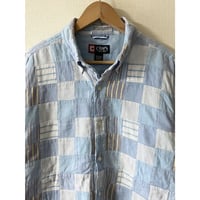 USED 90's CHAPSラルフローレン パッチワーク B/Dシャツ L