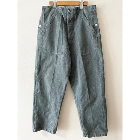 VINTAGE  60's スイス軍　デニムワークパンツ 前期型　45/80 アルミボタン