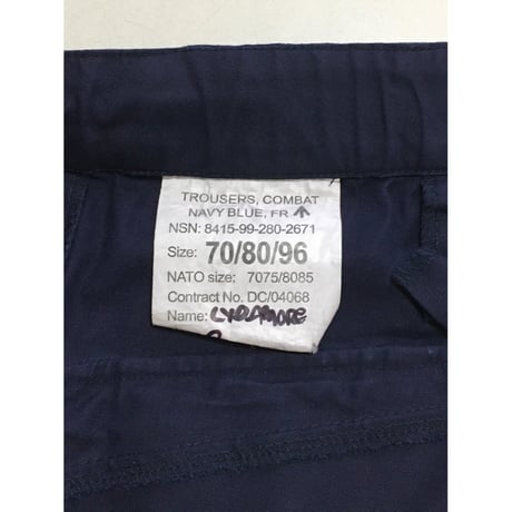USED ROYAL NAVY カーゴパンツ　斜めポケット　70/80/96 イギリス軍