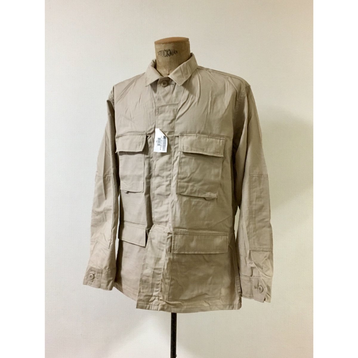 DEAD STOCK 米軍 US ARMY BDU JACKET KHAKI M-R コンバッ