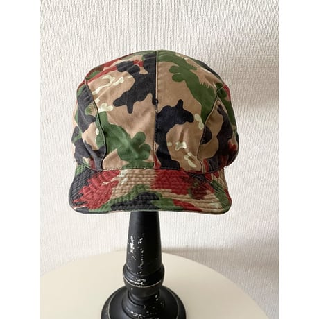 USED 80's スイス軍 M83 アルペンカモワークキャップ L