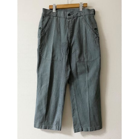 USED スイス軍　デニムワークパンツ　34/28相当　74