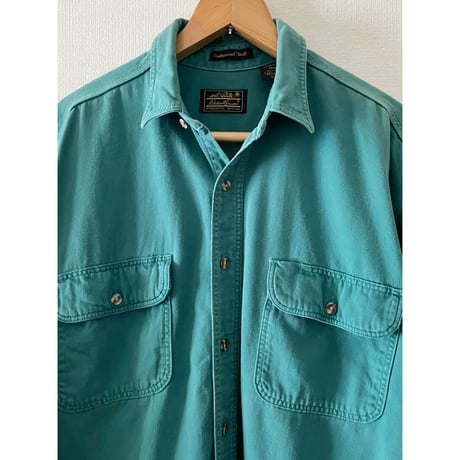 USED 90's アメリカ製　EDDIE BAUER ツイルシャツ L