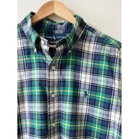 USED POLO ラルフローレン CLASSIC FIT 半袖シャツ　GRN