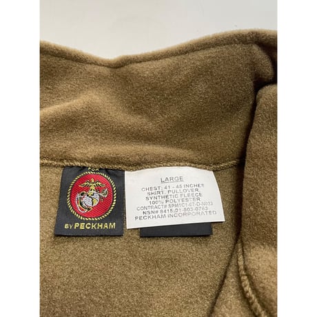 DEAD STOCK USMC ポーラテックフリース　プルオーバー　コヨーテ  デッドストック