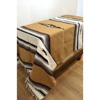 エルパソサドルブランケット　ダイアモンドセンター　TAN  210cm×150cm
