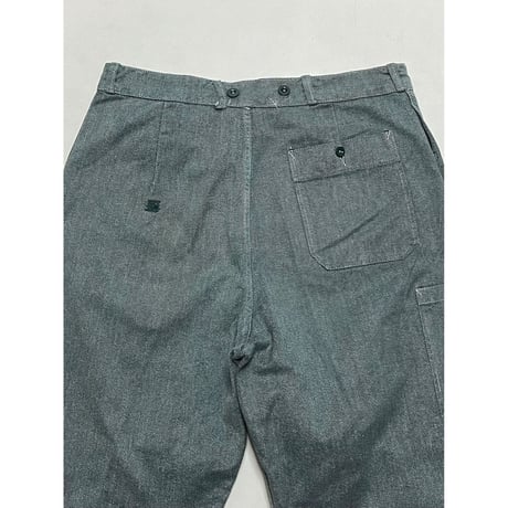 USED スイス軍　デニムワークパンツ 34/30相当 33