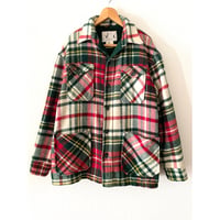 USED Woolrich タータンチェックウールJKT