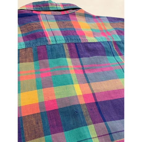 USED OLD GAP 90's マドラスチェックシャツ M