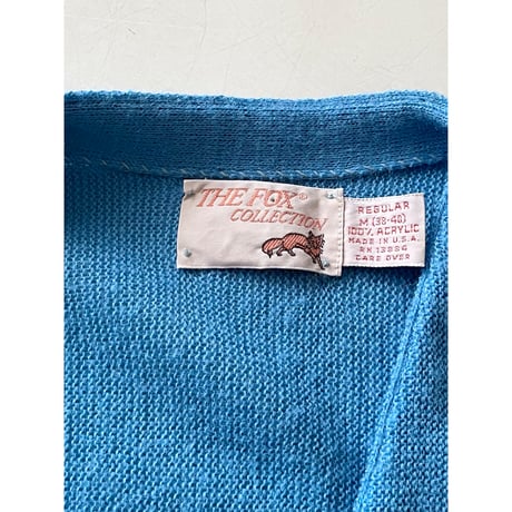 USED 80's JC Penney THE FOX COLLECTION アクリルカーディガン M