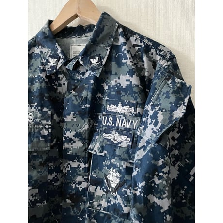 USED US NAVY NWU ワーキングブラウス M-S
