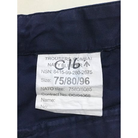 USED ROYAL NAVY カーゴパンツ　斜めポケット　75/80/96 イギリス軍