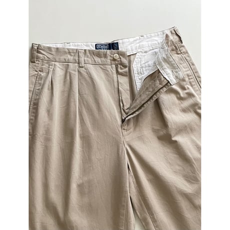 USED POLO ラルフローレン 90's ツータックチノ 34/30 ANDREW