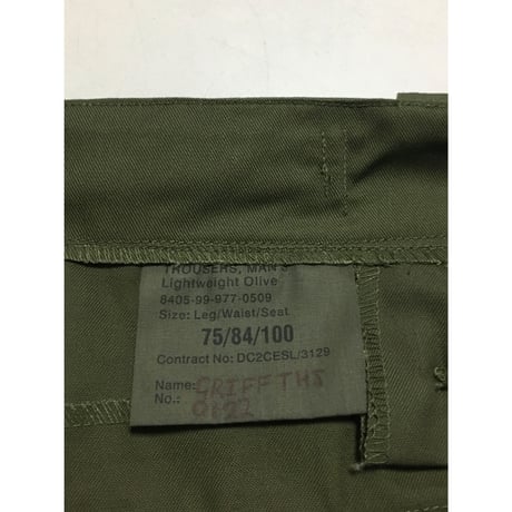 USED イギリス軍　ライトウェイトトラウザー 75/84/100 ベイカーパンツ