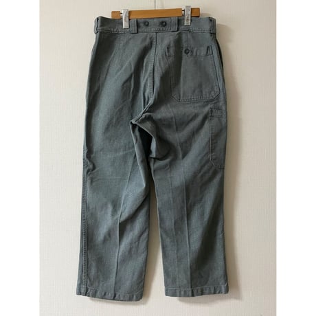 USED スイス軍　デニムワークパンツ　34/28相当　74