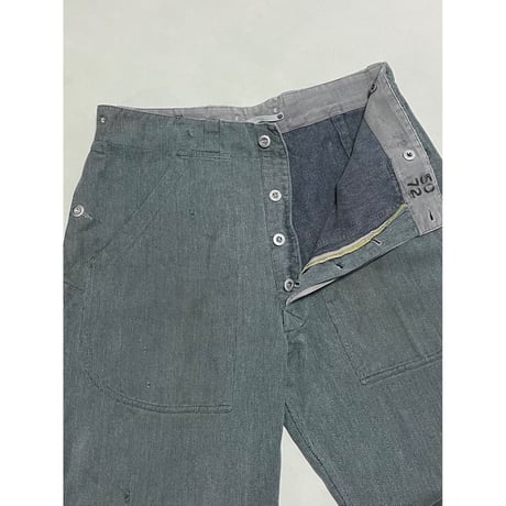 USED スイス軍　デニムワークパンツ 36/30相当 47