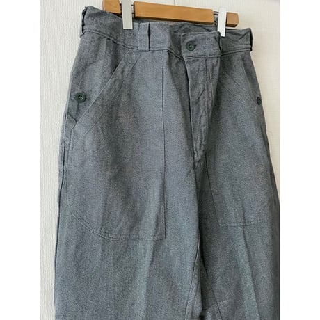 USED 80's スイス軍　デニムワークパンツ 45/80