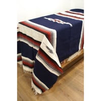 エルパソサドルブランケット ダイアモンドセンター NAVY 210cm×150cm
