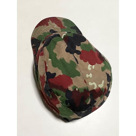 USED 80's スイス軍 M83 アルペンカモ　ワークキャップ L