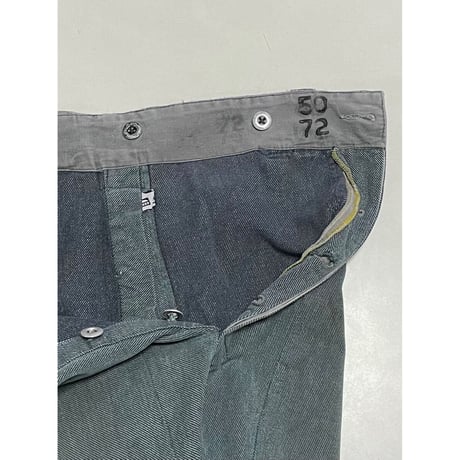 USED スイス軍　デニムワークパンツ 36/30相当 47
