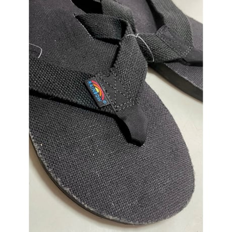RAINBOW SANDALS メンズ HEMP 黒　SMALL