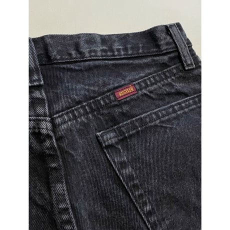 USED RUSTLER ブラックデニム 30/32