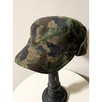 USED 90's スイス軍 TAZ90カモ　ワークキャップ 60