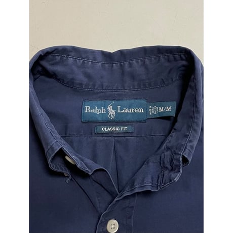USED Ralph Lauren ボタンダウンシャツ CLASSIC FIT ブロード　M