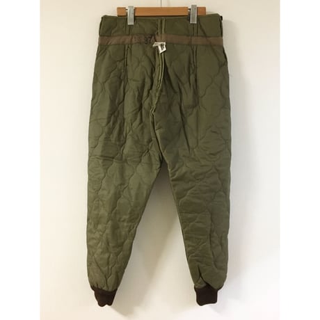 デッドストック チェコ軍　M85 キルティングライナーパンツ　VINTAGE 3