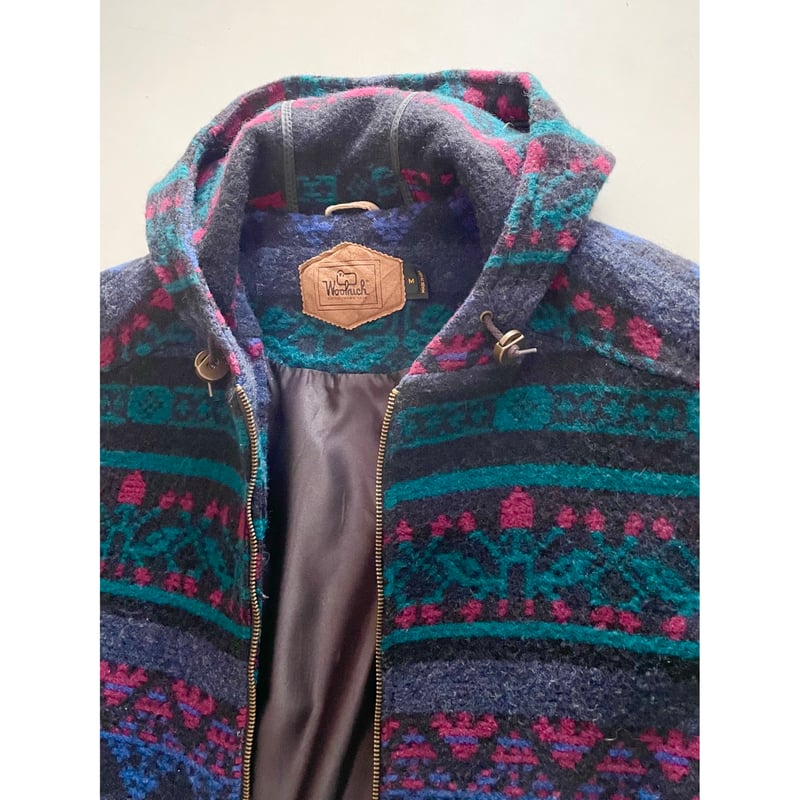 USED アメリカ製 Woolrich ネイティブ柄 ウールパーカー M | FBR TRA