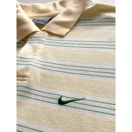 USED 00's NIKEボーダーポロシャツ Mサイズ