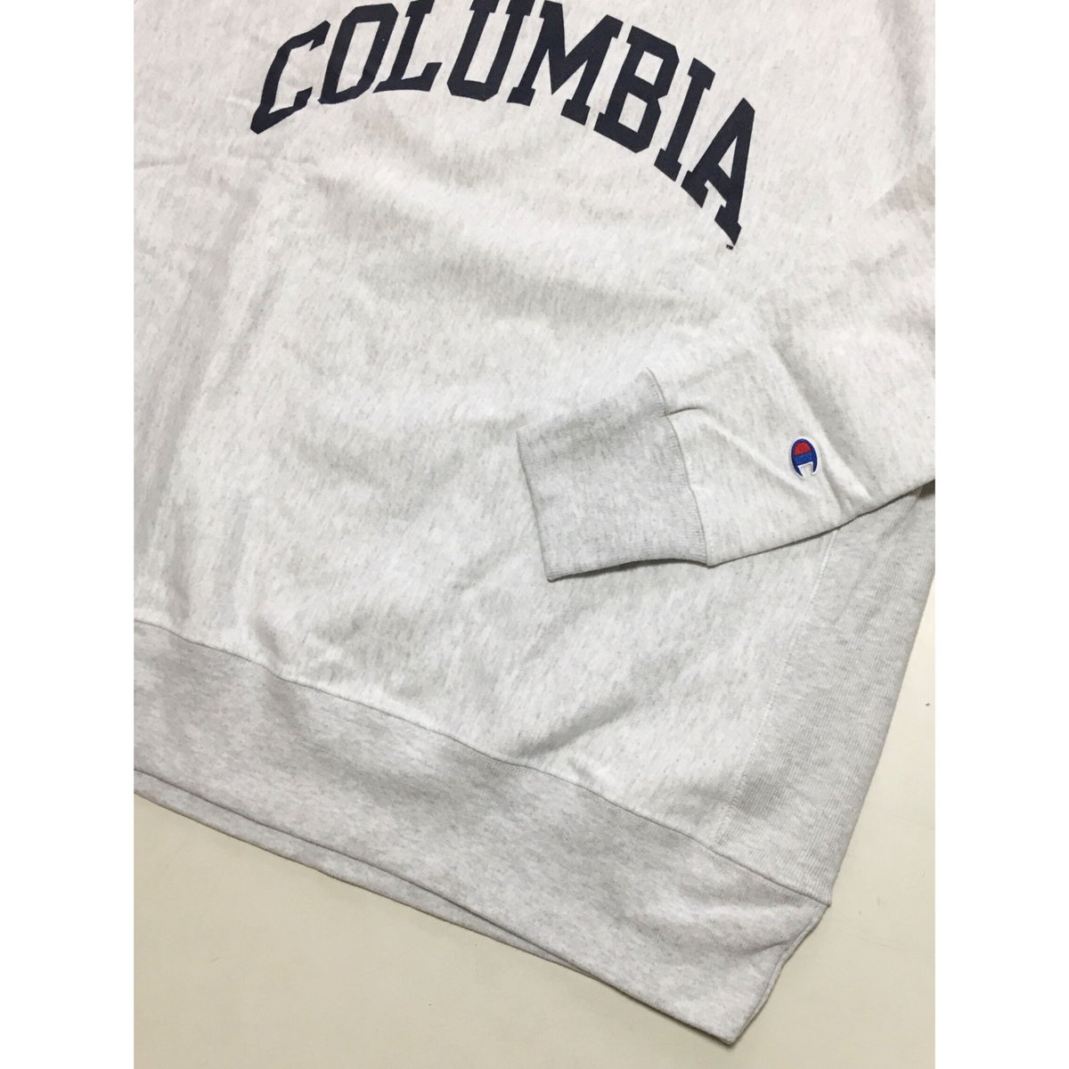 Champion リバースウィーブ CREW ヘザーグレー COLUMBIA