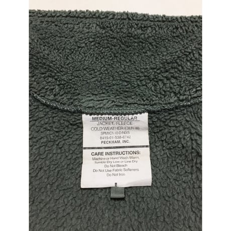 USED ECWCS GEN3 レベル3 ポーラテックフリースJKT MEDIUM-REGULAR エクワックス　2