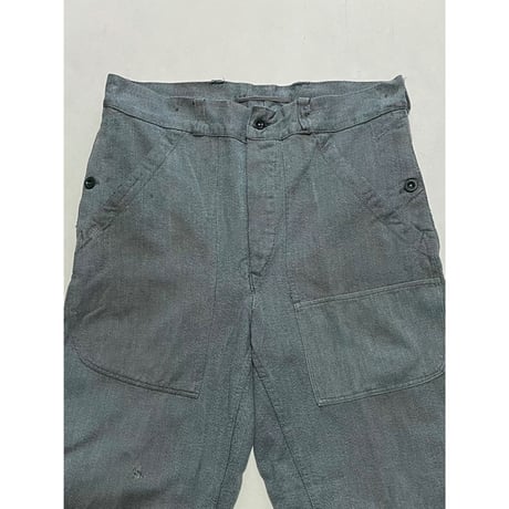 USED スイス軍　デニムワークパンツ 34/30相当 24