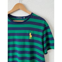 USED POLOラルフローレン BIGポニー　ボーダーTシャツ　M