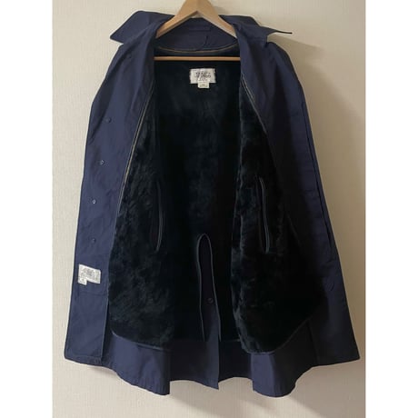 USED US AIRFORCE オールウェザーコート 42S 紺 シングルブレスト