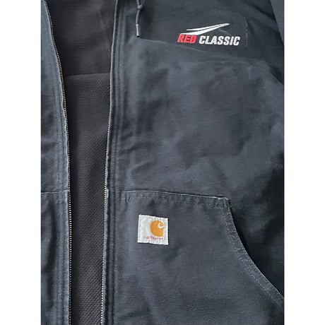 USED USA製 carhartt アクティブパーカー　中サーマル　黒 3XL