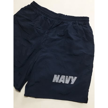 DEAD STOCK US NAVY ナイロンショートパンツ 紺　MEDIUM アメリカ製　SOFFE