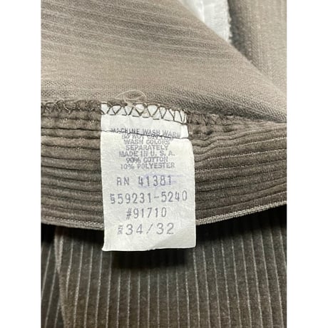 USED POLO COUNTRY ツータック　太畝コーデュロイパンツ 34/32