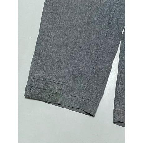 USED スイス軍　デニムワークパンツ　メタルボタン 36/28相当 32