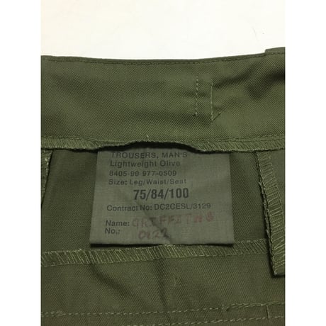 USED イギリス軍　ライトウェイトトラウザー 75/84/100 ベイカーパンツ