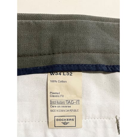 USED Levi's DOCKERS CLASSIC FIT ツータックトラウザー34/32