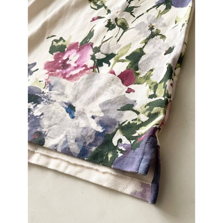 USED RALPH LAUREN 花柄プリント　ポロシャツ　S