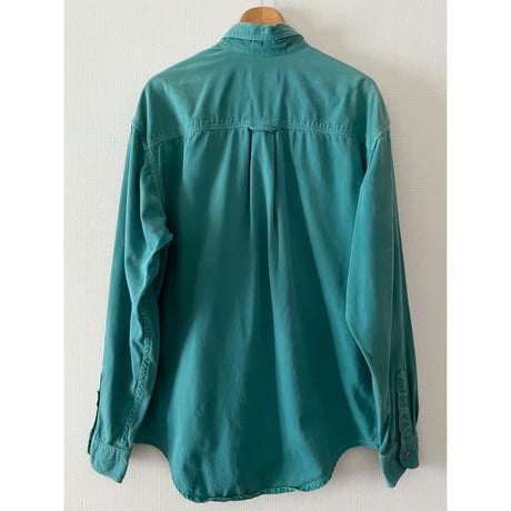 USED 90's アメリカ製　EDDIE BAUER ツイルシャツ L