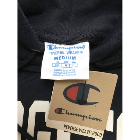 Champion リバースウィーブ HOOD NAVY GEORGETOWN チャンピオン