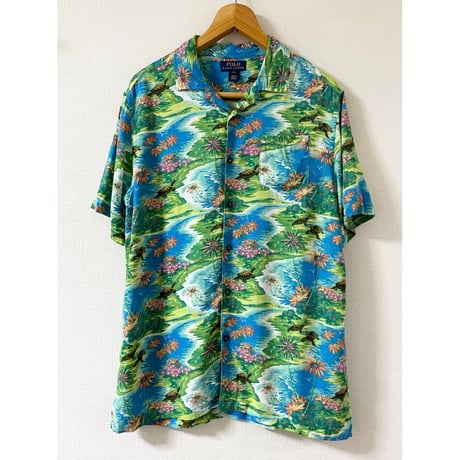 USED POLO ラルフローレン ボーイズ　アロハシャツ XL