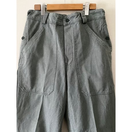 USED 80's スイス軍　デニムワークパンツ 45/80