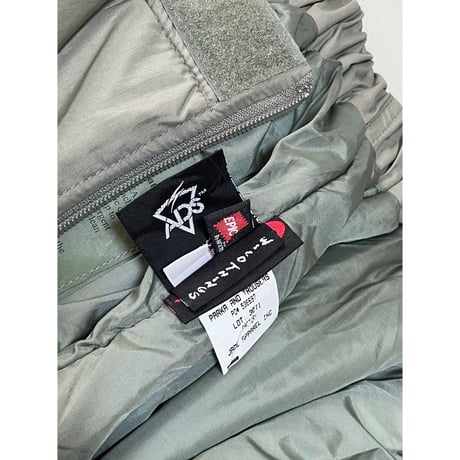 DEAD STOCK US ARMY ECWCS GEN3 ワイルドシングス社製　Level7 プリマロフト　トラウザー