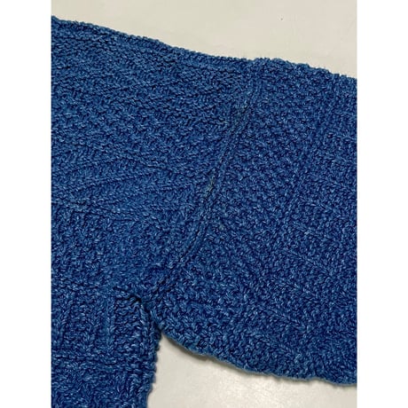USED INVERALLAN インディゴコットンセーター