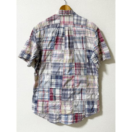 USED Ralph Lauren CUSTOM FIT マドラスパッチワークシャツ M